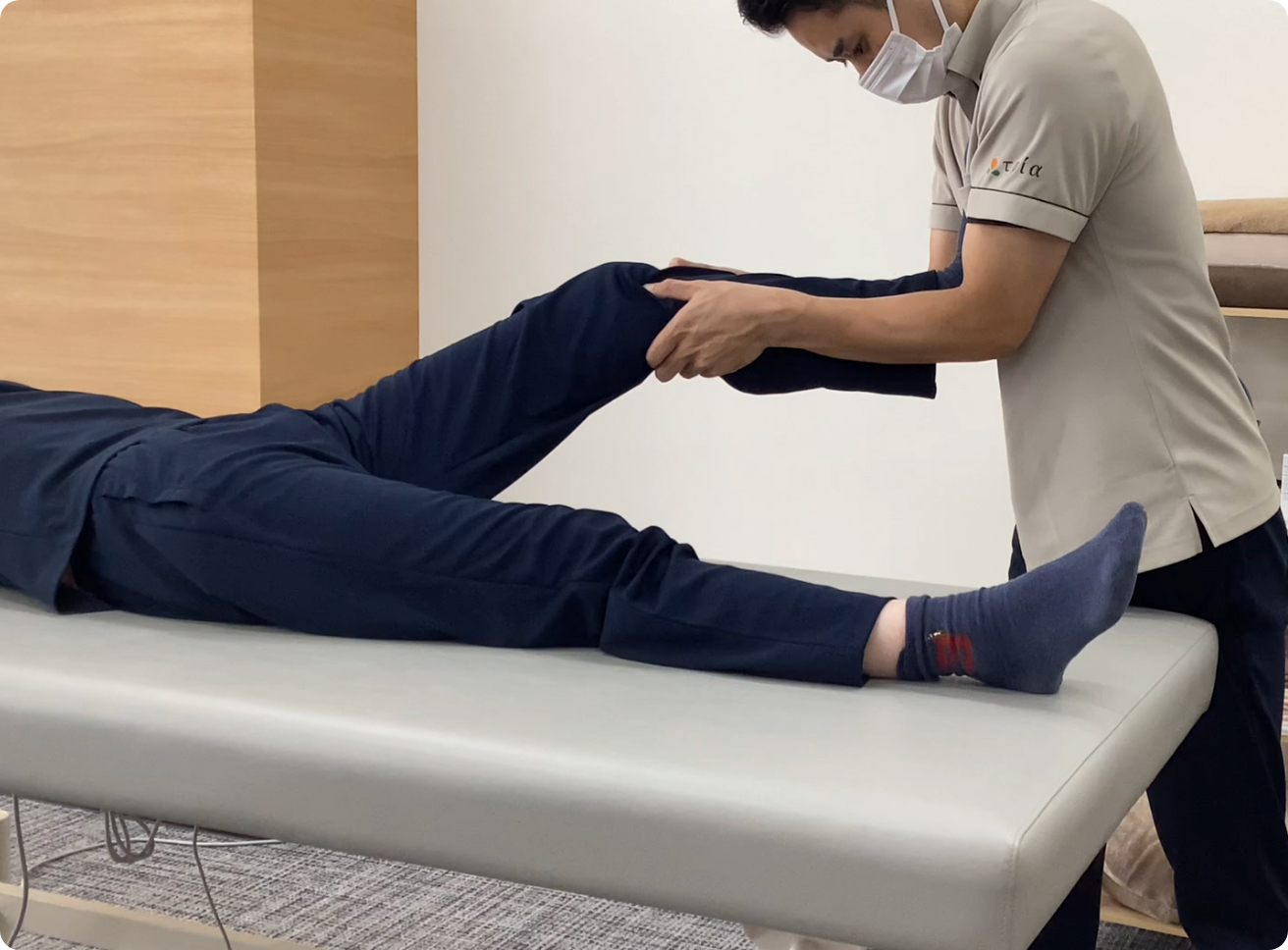 マンツーマンリハビリの様子